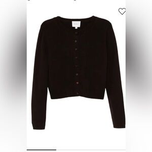 Reformation Clara brown cardigan size M